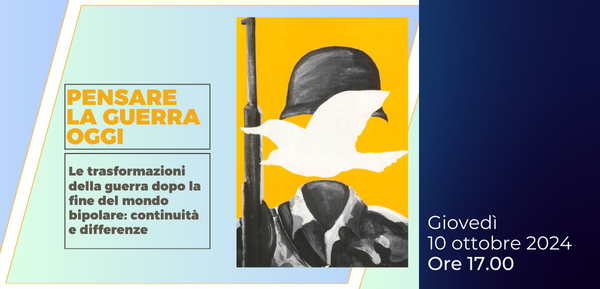 (Italiano) Pensare la guerra oggi. Le trasformazioni della guerra dopo la fine del mondo bipolare: continuità e differenze