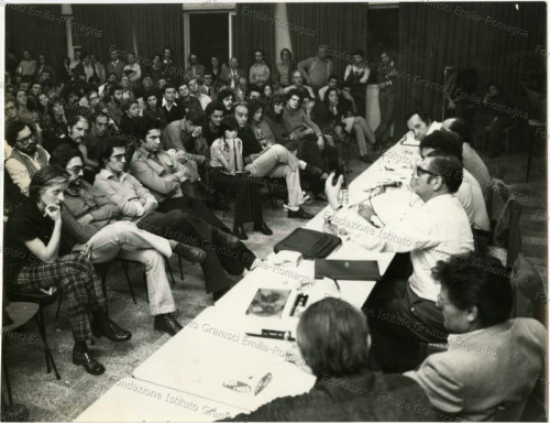 1973_Dibattito Sala Sirenella, Casa Popol Corazza, su Cile
